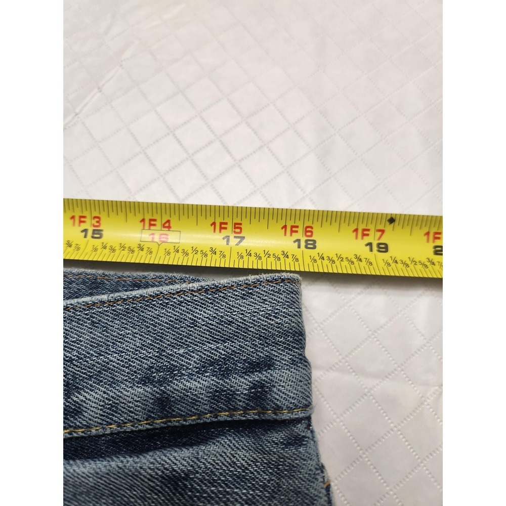 Denim & Supply RL Jeans Mens 33x30 Blue Bootcut Distressed USA Flag Denim Pants - Picture 11 of 16